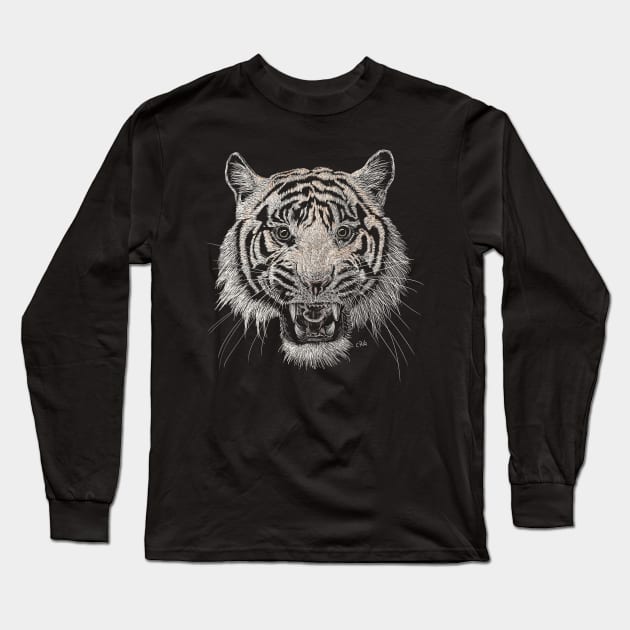 Bengal Tiger Long Sleeve T-Shirt by Walking in Nature